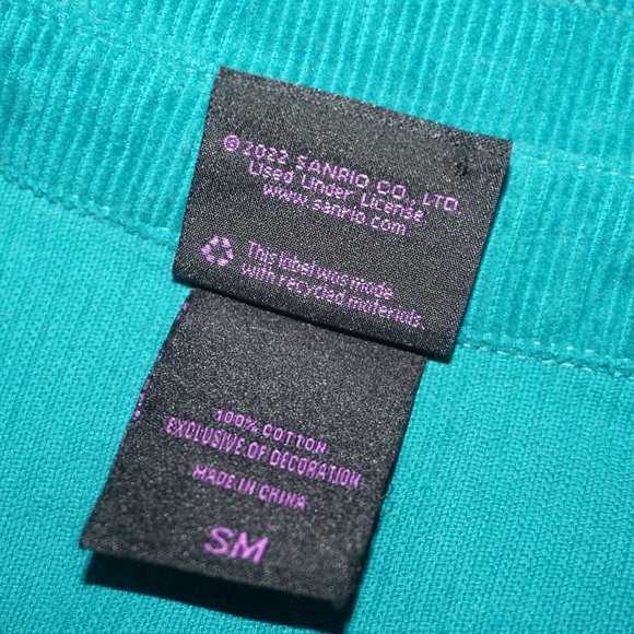 Hello Kitty Quilted Embroidered Patch Corduroy Shacket Jacket - Picture 6 of 9